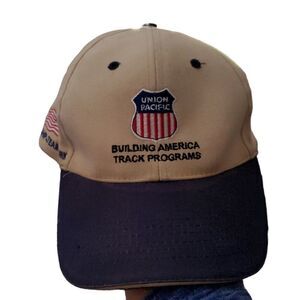 Union Pacific Building America Track Program Truckers Hat. Railroad. Snapback.